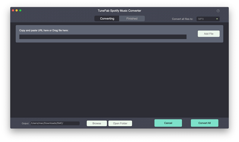 Main Interface of TuneFab Spotify Music Converter