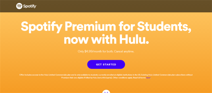 Guidance of Getting Spotify's 50% Student Discount