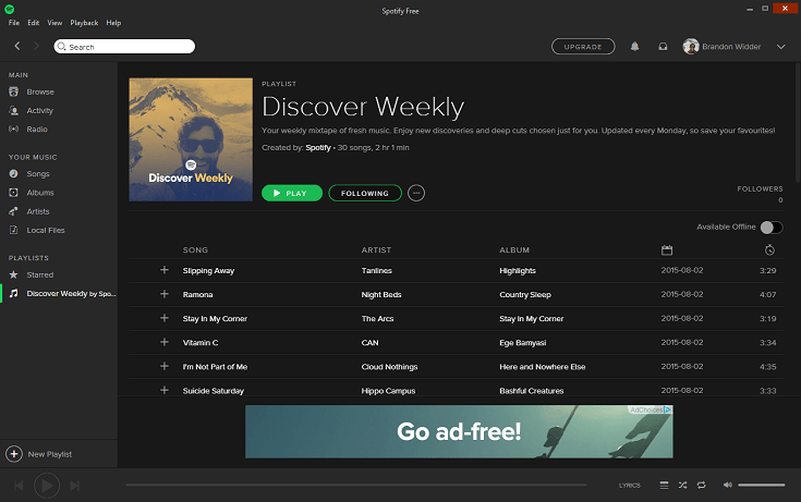 Spotify Screenshot