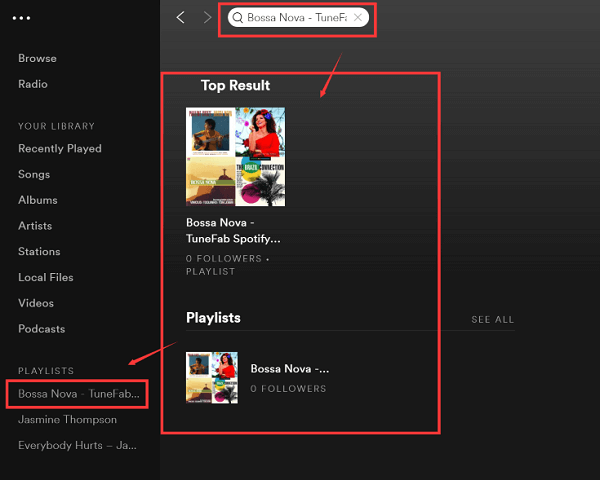 Spotify Search Function