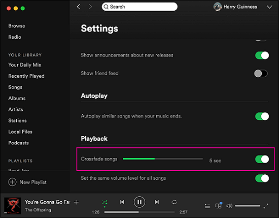 how-to-crossfade-a-song-in-spotify-for-gapless-playback