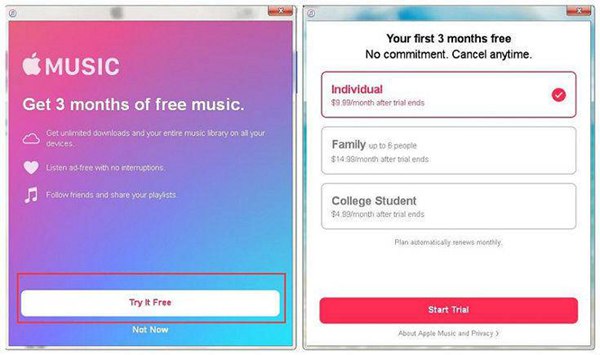 Subscribe to Apple Music on Windows