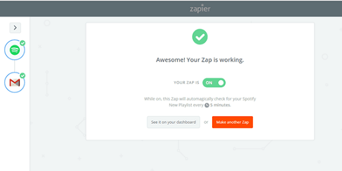 Successfully Share Spotify Playlist with Zapier