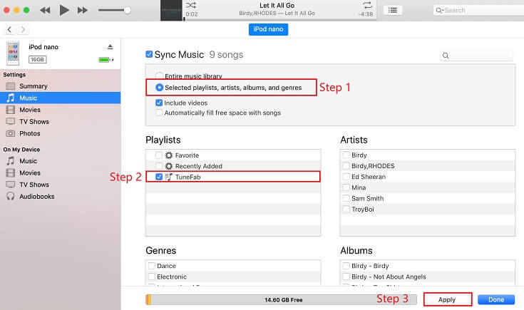 Sync Apple Music to iPod Nano with iTunes