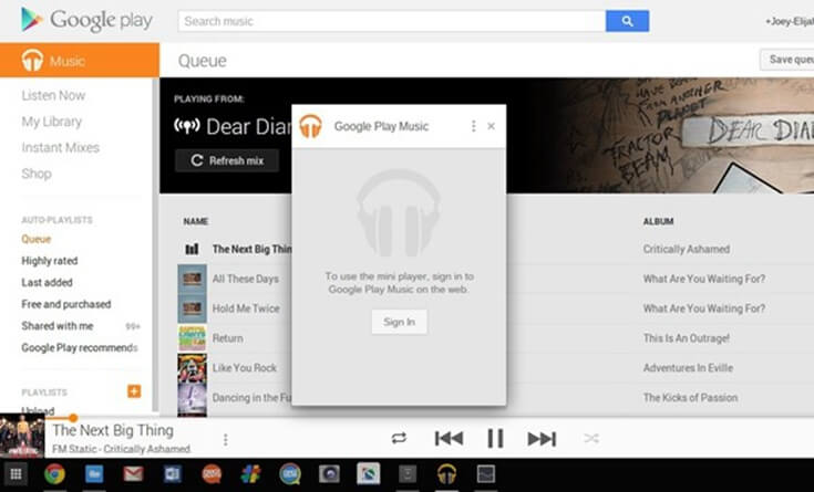 Apple Music en Chromebook