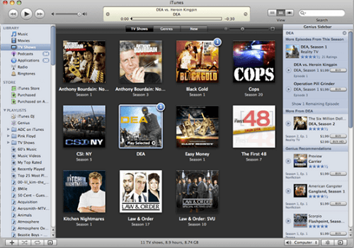 TV Shows on iTunes