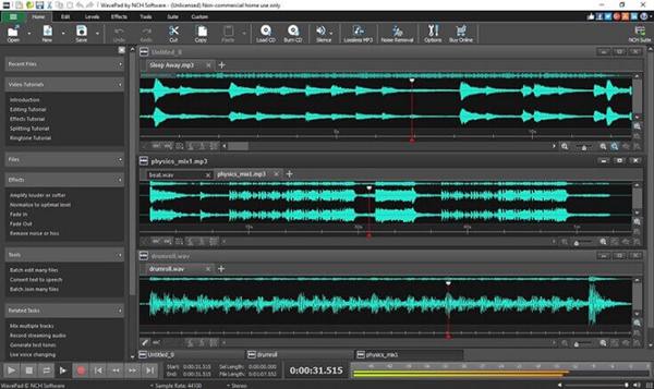 wavepad audio editor singing