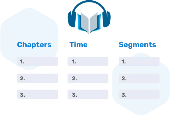 Audioboeken splitsen op hoofdstuk/tijd/segment