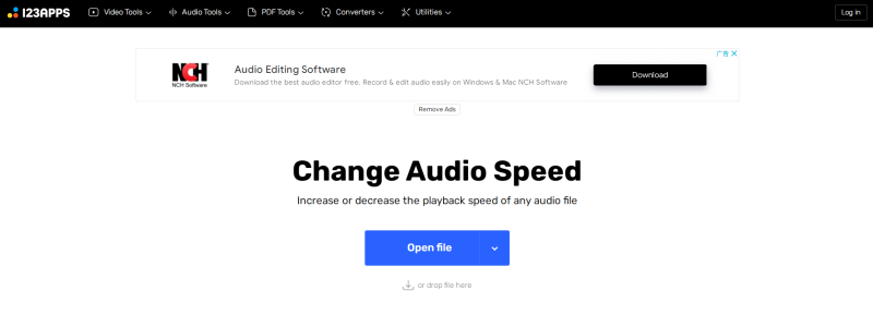 123Apps Change Audio Speed