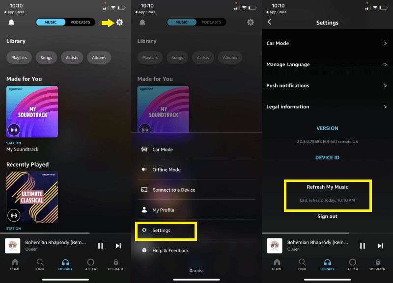 Add Purchased Amazon Music on Device