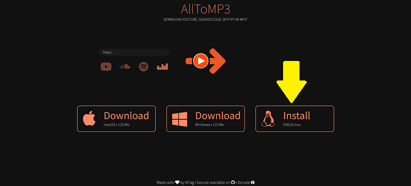 AllToMP3 Homepage