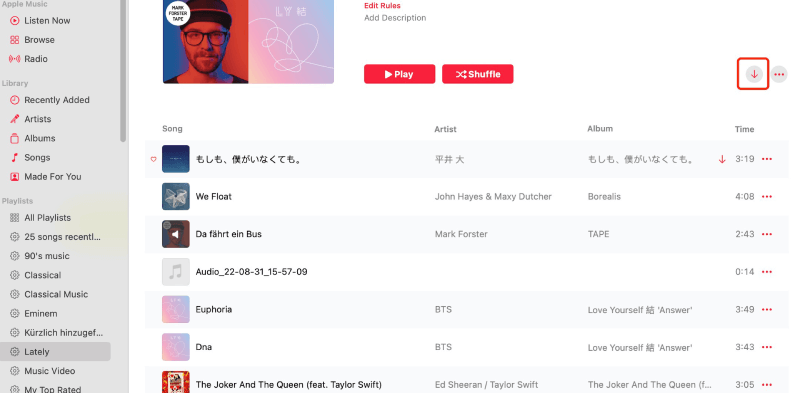 Download Songs on Apple Music