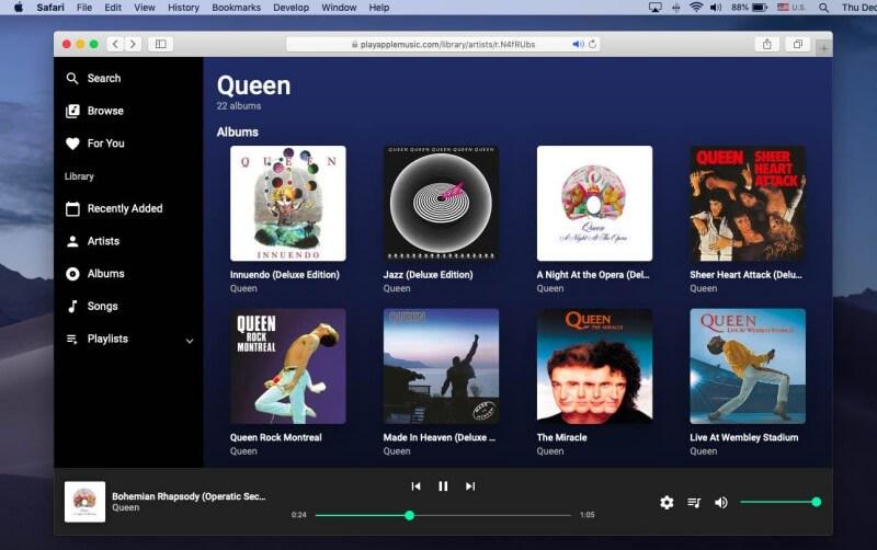 Apple Music on the Web