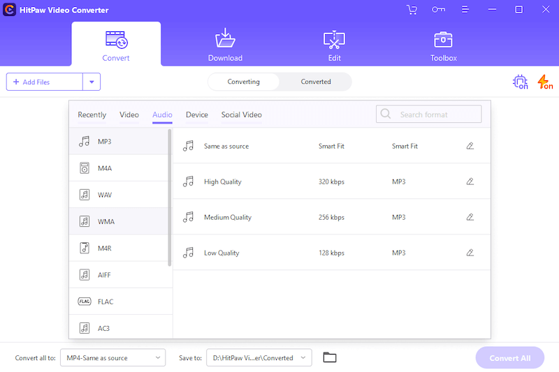 Supported Formats to Convert Apple Music