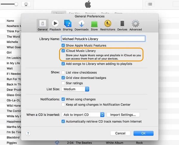 Check Apple Music Settings on Mac