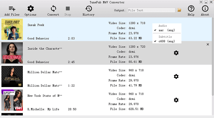 Select Audio Tracks and Subtitles to Convert