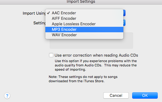 Choose MP3 Encoder