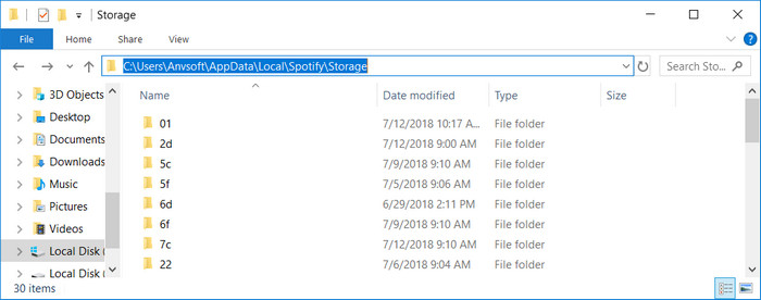 Clean Spotify Cache Windows