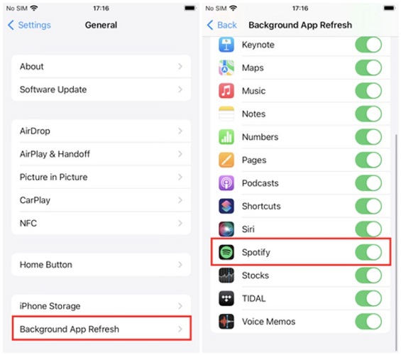 Close Background Usage Restrictions on Mobile