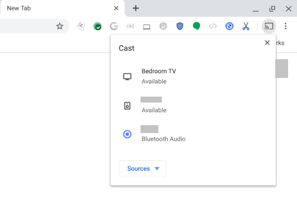 Connect Chromecast in Google Chrome