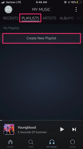 Create Playlist on iOS