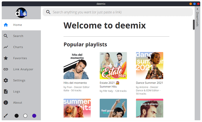 Deemix Homepage
