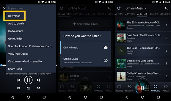 Download Amazon Prime Music on Android
