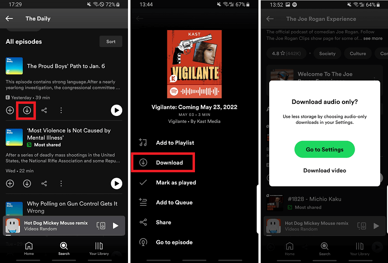 Como baixar podcasts do Spotify para MP3 ou MP4 gratuitamente