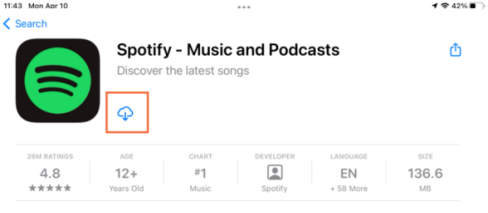 Download Spotify App on iPad