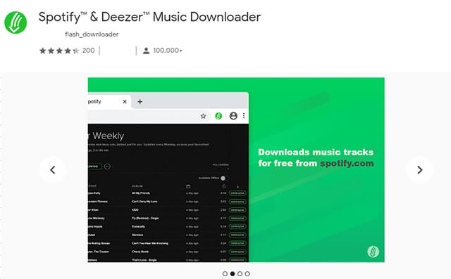 Download Spotify Playlist via Chrome Extension