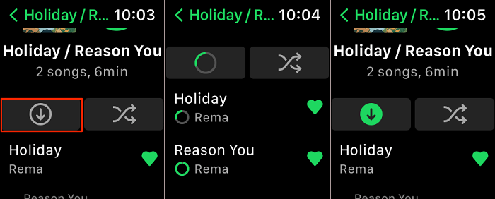 Download Spotify Playlists on Apple Watch