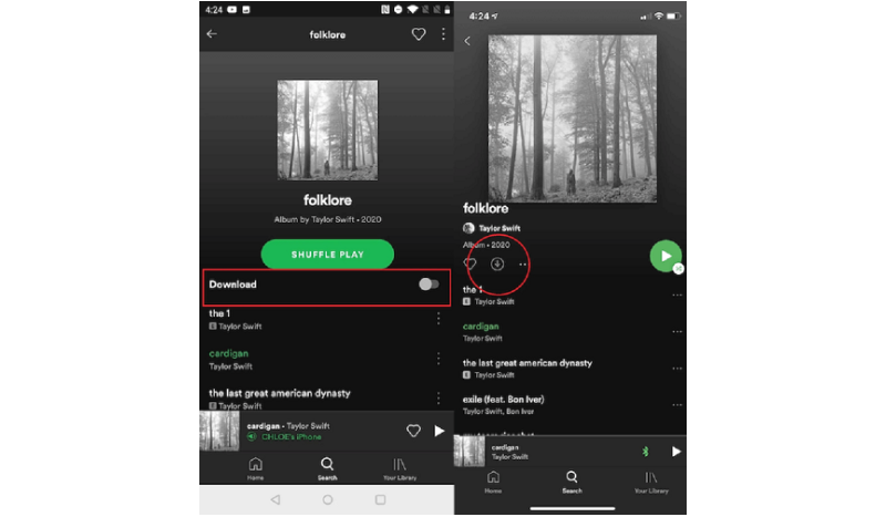 Download Spotify Playlist on Mobile