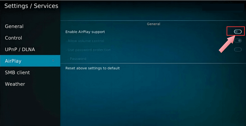 Enable Airplay Support