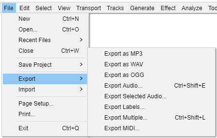 Export Spotify Recording As MP3 in Audacity