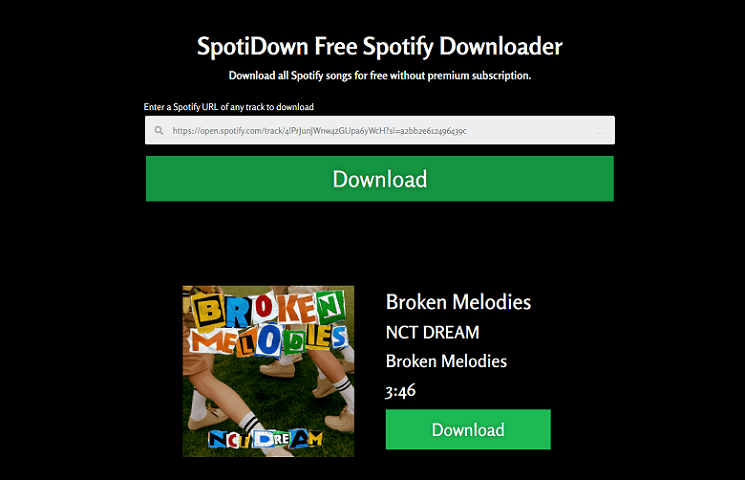 Spotidown.online Download Spotify Link to MP3