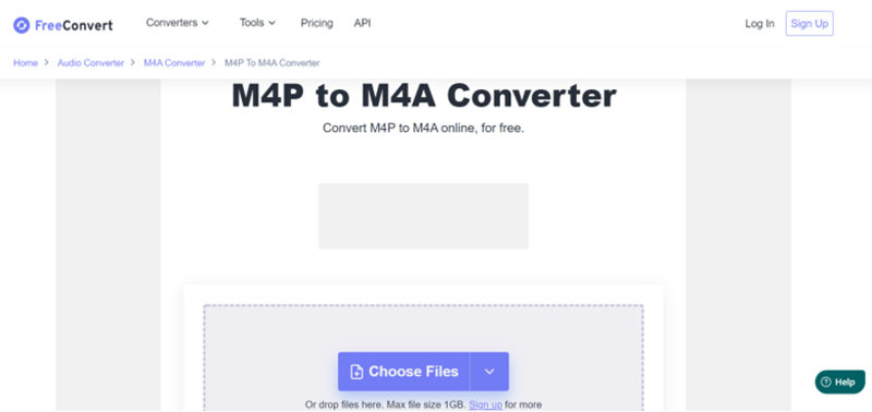 FreeConvert M4P to M4A Converter