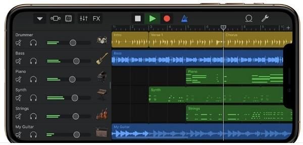 Utilizzare “Registratore audio” in GarageBand per iPhone