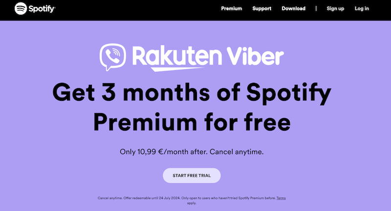 Get Spotify Premium Free Rakuten Viber
