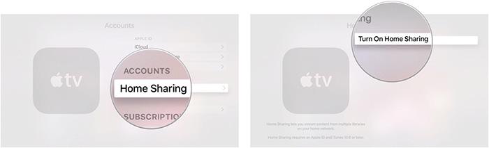 Home Sharing to Play Apple Music