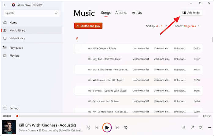 Import Spotify Music to Windows Media Player