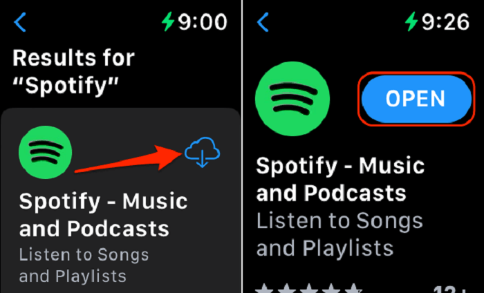 Install and Open Spotify on Apple Watch