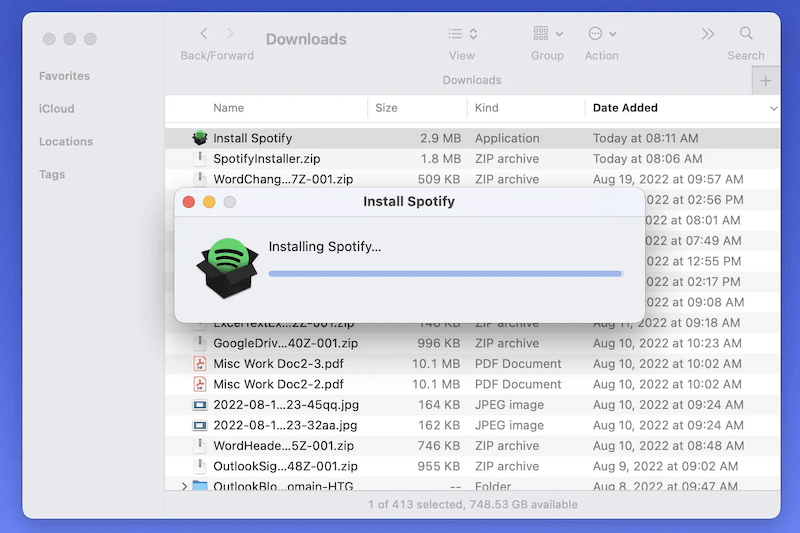 mac install spotify