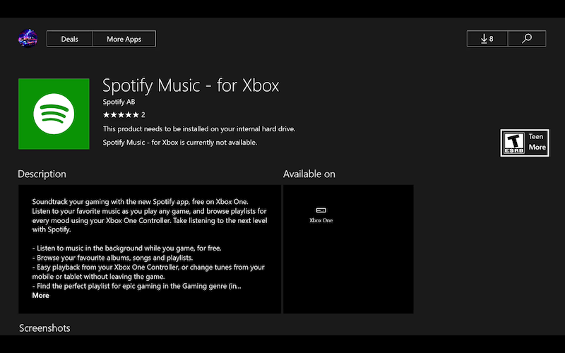 Install Spotify on Xbox