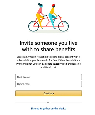 Share  Prime Membership with Your Family-  Household 