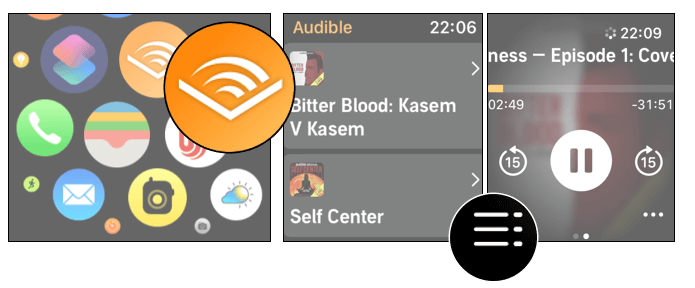 Download Audible Books to Apple Watch Within Audible App