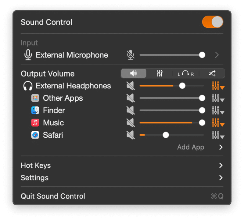 Mac Sound Control