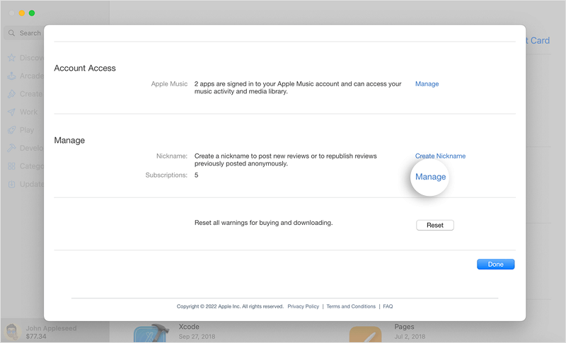 Manage Apple Music Subscription on Mac