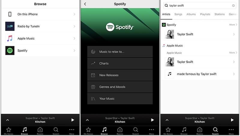 Mobile Add Spotify to Sonos