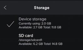 Move Amazon Music to SD Card