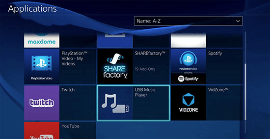 Music on sale on ps4